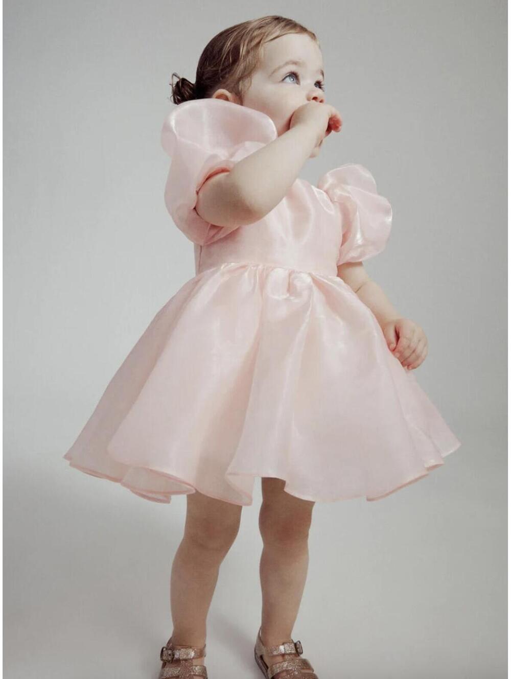 Bardot Junior Girls' Halina Mini Dress, Powder Pink, Size US 4 - Picture 1 of 9